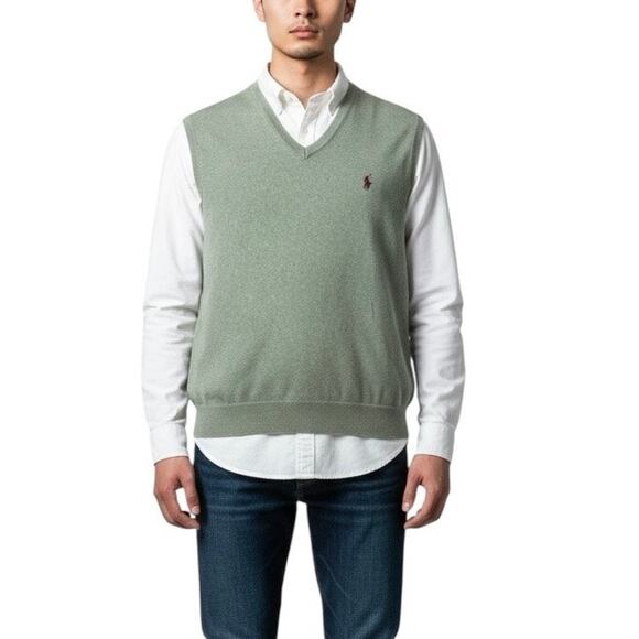 Polo Ralph Lauren Other - Polo Ralph Lauren Slate Green Sweater Vest - XL